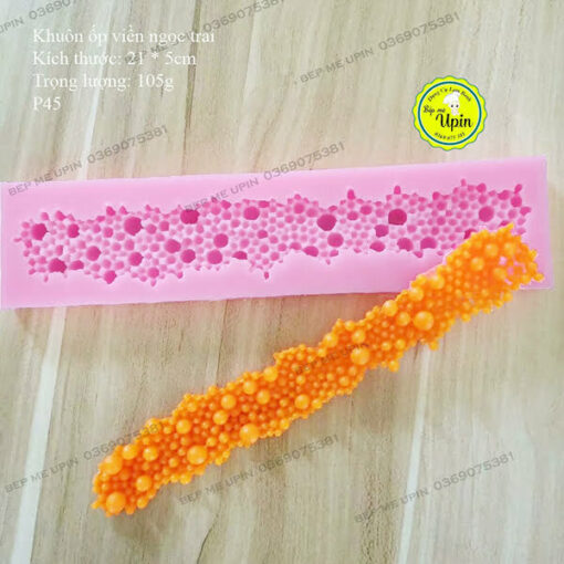 Khuôn silicon ốp viền ngọc trai - Ảnh 2