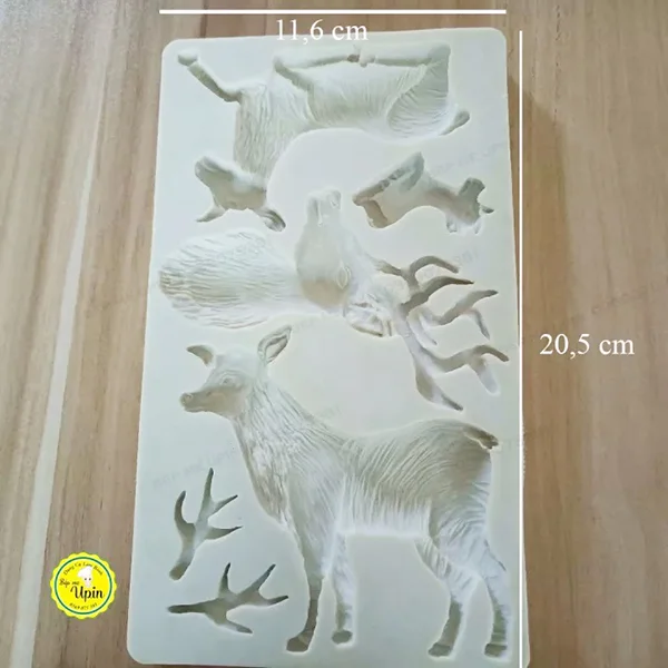 Khuôn silicon con hưu tuần lộc - Ảnh 2