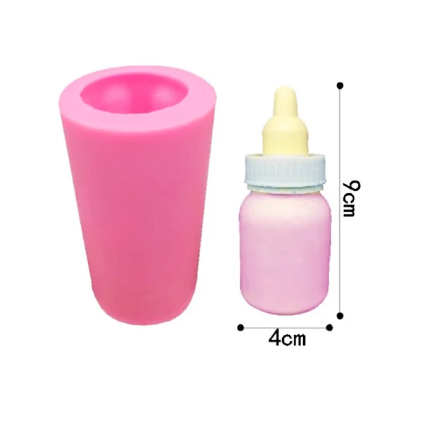 Khuôn silicon bình sữa làm bánh cao 9cm - Ảnh 2