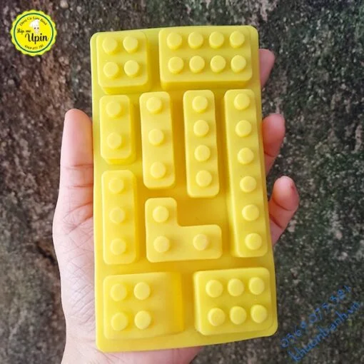 Khuôn silcon viên gạch lego