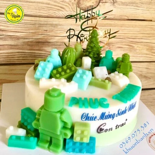 Khuôn silicon hình lego