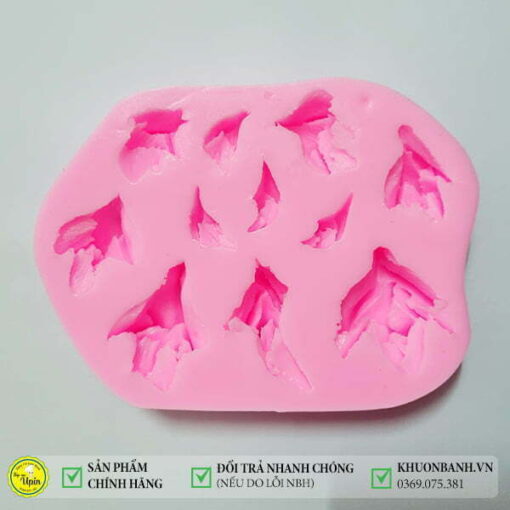 Khuôn silicon vỉ 11 hoa rơi - Ảnh 2