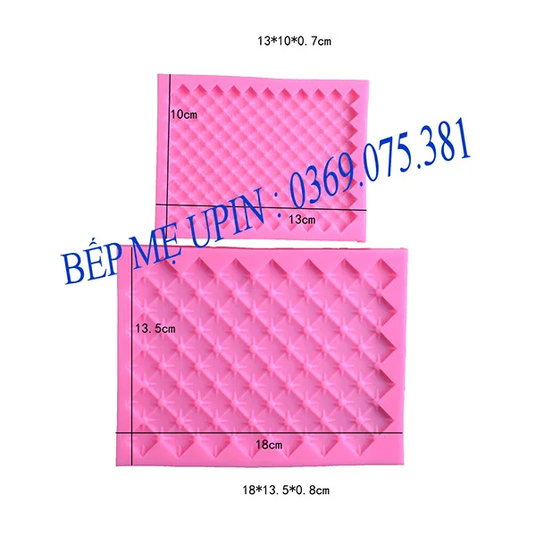 Khuôn silicon ốp viền ô vuông