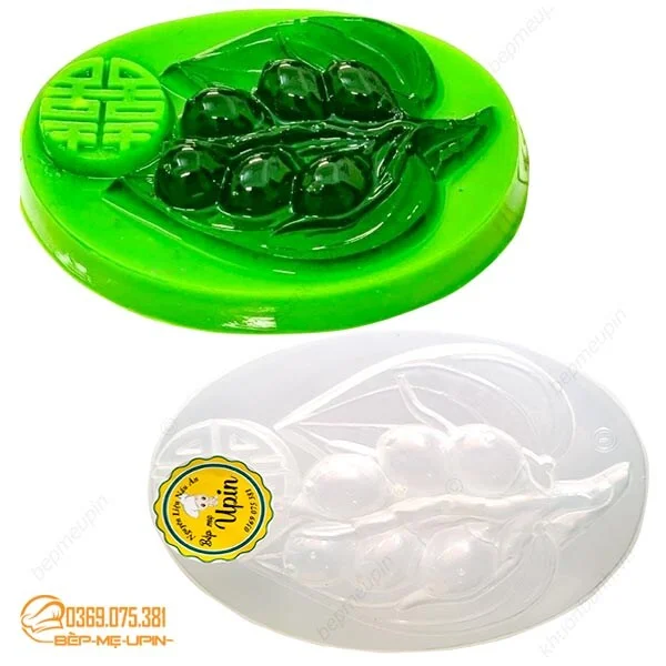 khuôn nhựa trầu cau đổ thạch rau câu