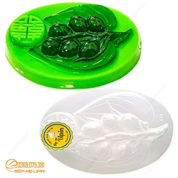 khuôn nhựa trầu cau đổ thạch rau câu