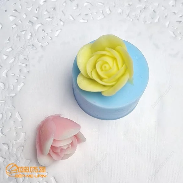 Khuôn silicon hoa hồng thái mã D6 - Ảnh 3