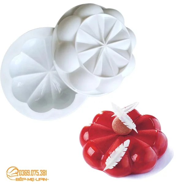 khuôn silicon hoa cúc 8 cánh 20cm
