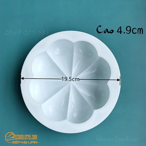 Khuôn silicon hoa cúc 8 cánh 20cm - Ảnh 4