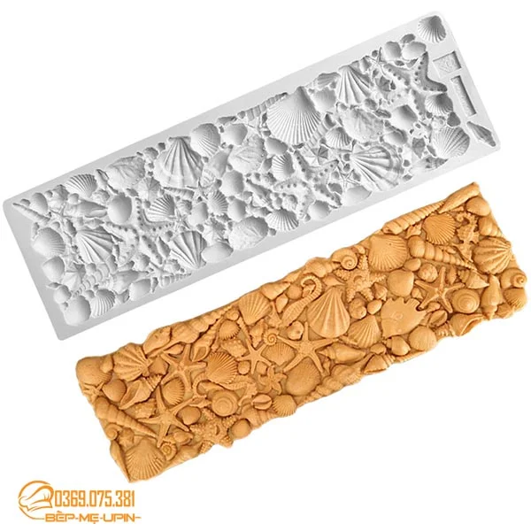 Khuôn silicon ốp viền ốc sò dài 35cm - Ảnh 3