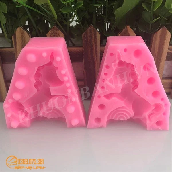 Khuôn silicon 4D ngựa kì lân cưỡi mây - Ảnh 2