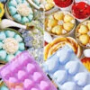 khay nhựa tim làm rau câu khay đá