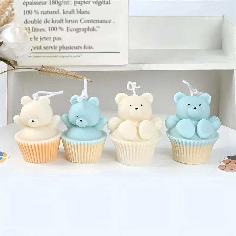 Khuôn silicon gấu cupcake - Ảnh 5