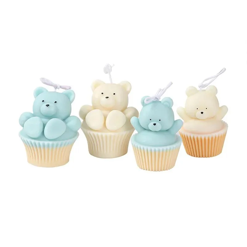 Khuôn silicon gấu cupcake - Ảnh 4