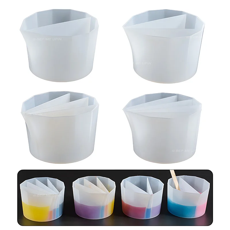 Ca silicon cốc chia ngăn màu đổ rau câu - Ảnh 2