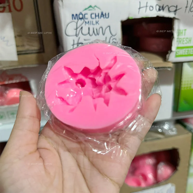 Khuôn silicon hoa nhài chùm 2 bông hoa - Ảnh 3