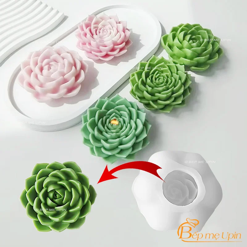 Khuôn silicon sen đá đẹp