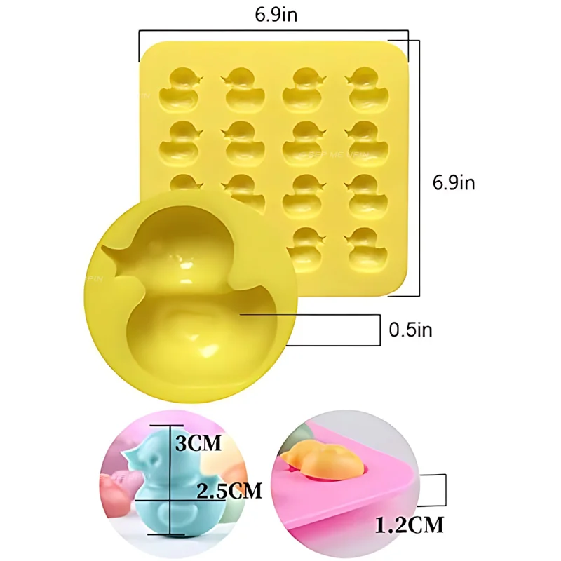 Khuôn silicon con vịt vỉ khuôn con vịt - Ảnh 2