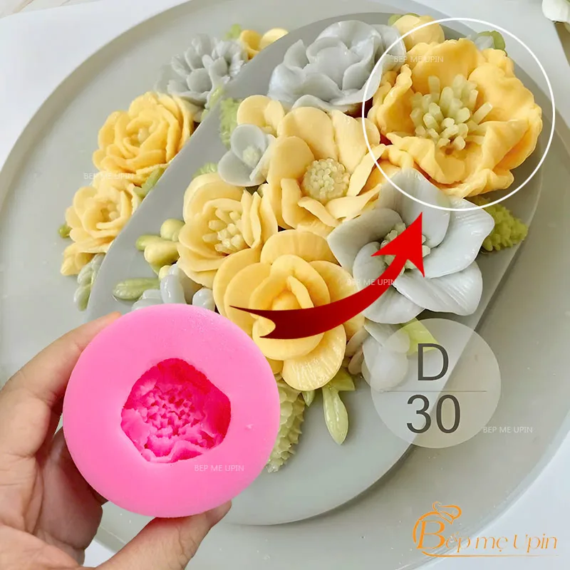 Khuôn silicon hoa thái D30