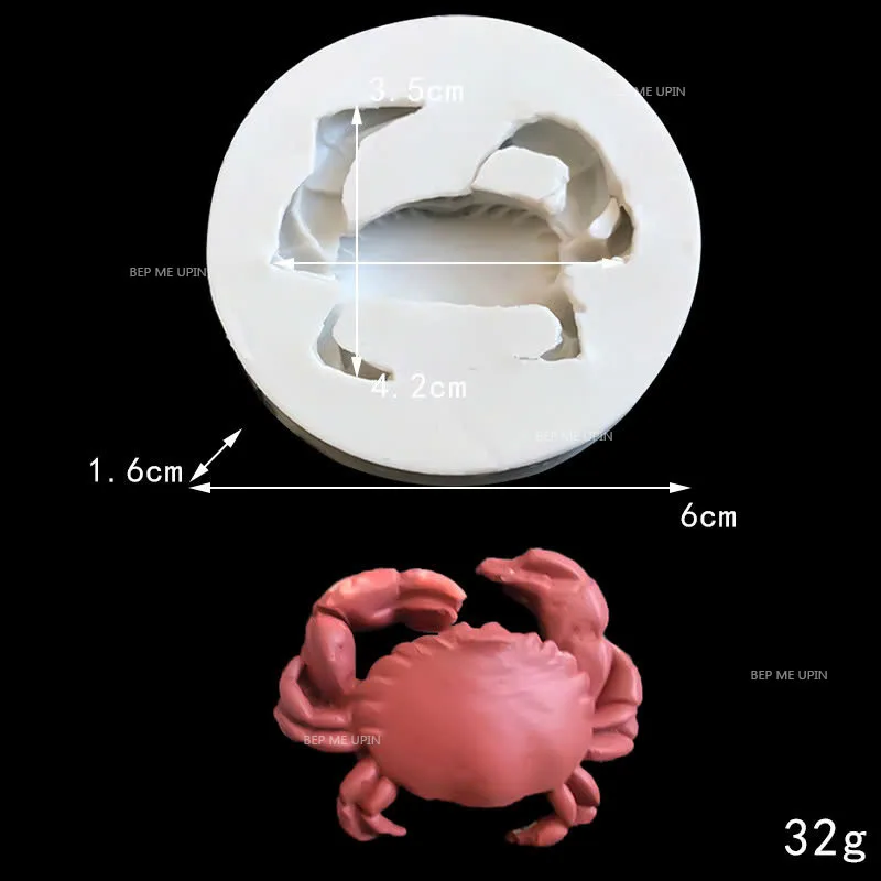 Khuôn silicon con cua nhỏ - Ảnh 2