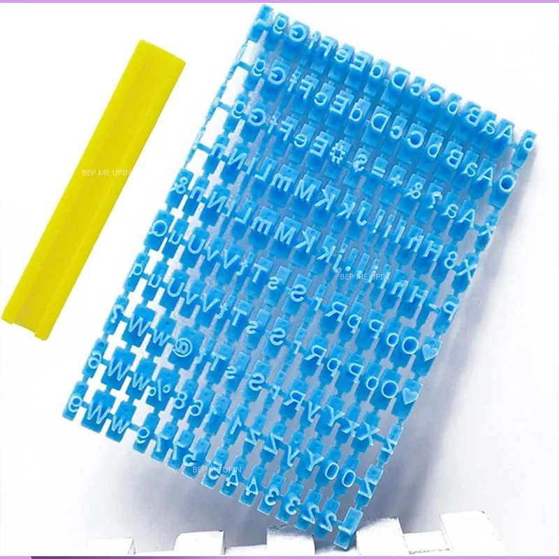 Khuôn cutter nhựa in chữ lên bánh khuôn nhấn chữ cái gồm 72 chữ số - Ảnh 8