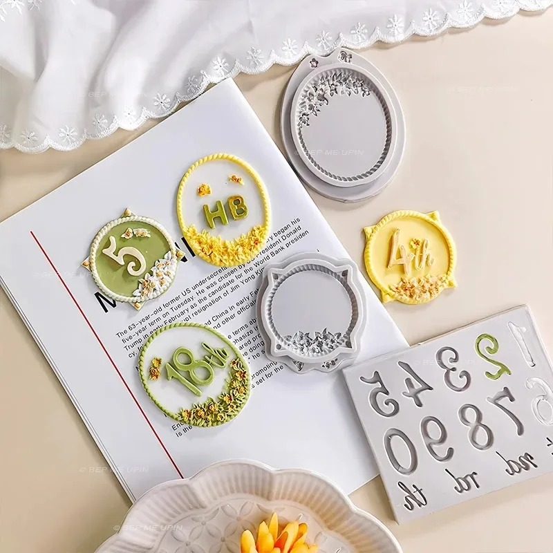 Khuôn silicon khung ảnh khung gương hoa - Ảnh 4