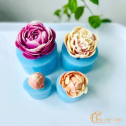 Set 4 khuôn hoa mẫu đơn