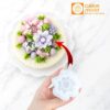 Khuôn Silicon Hoa Cúc 2 Lớp 6.5cm Làm Rau Câu 3D, Fondant, Nến Thơm Handmade Trang Trí Bánh Thôi Nôi