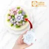 Khuôn Silicon Hoa Cúc 2 Lớp 6.5cm Làm Rau Câu 3D, Fondant, Nến Thơm Handmade Trang Trí Bánh Thôi Nôi