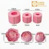 🍰 Khuôn silicon hoa mẫu đơn 3 size 6cm 4cm 3cm làm bánh thạch rau câu xà phòng DIY