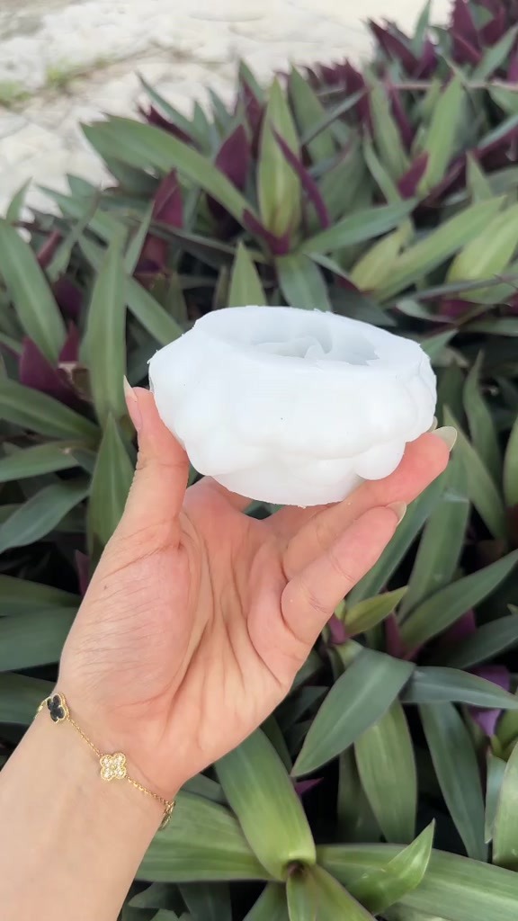Khuôn Silicon Hoa Mẫu Đơn Mao Lương MD96 Làm Nến Thơm Trang Trí Bánh Rau Câu Thôi Nôi - Ảnh 4
