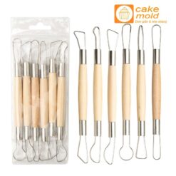 Bộ dụng cụ điêu khắc đất sét, tượng, sáp nến 6 món
