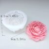 Khuôn silicon Hoa Mẫu Đơn 9cm khuôn làm rau câu 3D fondant socola nến handmade