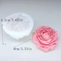 Khuôn silicon Hoa Mẫu Đơn 9cm khuôn làm rau câu 3D fondant socola nến handmade