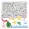 Khuôn Silicon Sinh Vật Biển Trang Trí Bánh Fondant Socola Thạch Rau Câu