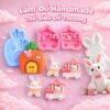Khuôn Silicon Thỏ Cà Rốt Cạn Làm Rau Câu, Socola, Bánh, Thạch, Xà Phòng Handmade Chống Dính Cao Cấp